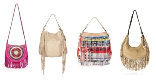 Fringed bags